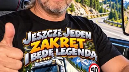 Koszulka urodzinowa na prezent dla kierowcy 50 LAT NA ZNAKU, ALE 100% W ŻARTACH #shorts