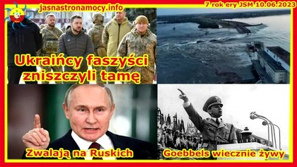 Ukraicy faszyci zniszczyli tam Zwalaj na Ruskich Goebbels wiecznie żywy