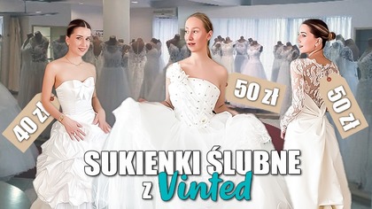 Mierzymy suknie ślubne z Vinted do 50 zł z Basia