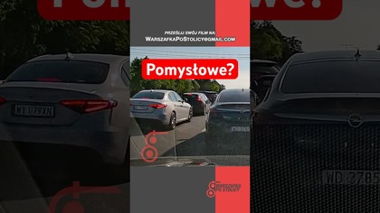 Czy to spryt czy zwykłe cwaniactwo? #warszawa #kierowca #prawojazdy