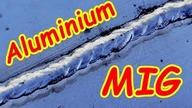 Próba spawania cienkiej blachy aluminiowej o grubości 1,6 mm metodą Mig.