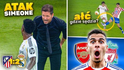 PODŁE zachowanie Diego Simeone do Viniciusa Real Madryt w FINALE! AFERA po meczu ARSENALU