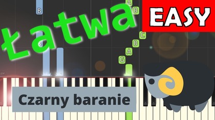  Czarny baranie - Piano Tutorial (łatwa wersja)  NUTY W OPISIE 