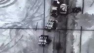 Ukraiński atak na rosyjską artylerię