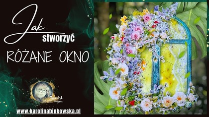 Różane okno  romantyczna praca z grafikami Art Story | Inspiracja I DIY