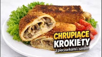 CHRUPIĄCE KROKIETY z pieczarkami i serem  Idealnie złote i pyszne