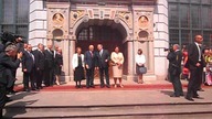 Prezydenta Włoch wita Bronisław Komorowski