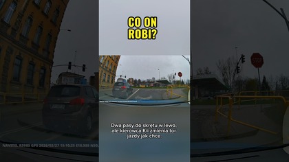 O włos od kolizji na skrzyżowaniu!  #polskiekierowcy #kolizja #dashcam #bezpieczenstwo