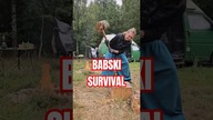Babski survival  #kobietazsiekierą #survial #kobieta #podróże #rąbaniedrewna #vanlife