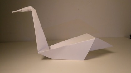 ORIGAMI - ŁABĘDŹ prosta wersja