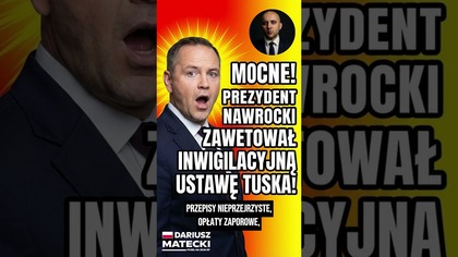 PILNE! Nawrocki broni wolności! Weto ws.  kryptowalut  rząd chciał cenzury!