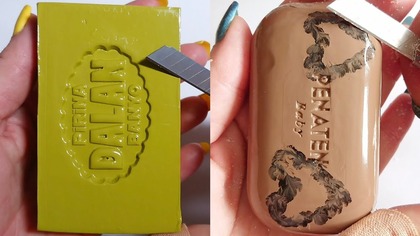 Soap Carving ASMR Relaxing Sounds no talking Satisfying ASMR Video