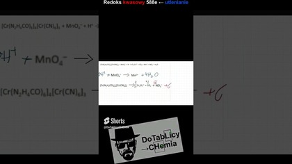 REDOX 588e^(-) KWASOWY Bez STOPNI #chemia #cke #chemistry #edukacja #shortsvideo #shorts