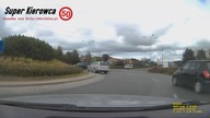 O włos od kolizji drogowej i blokowanie skrzyżowania