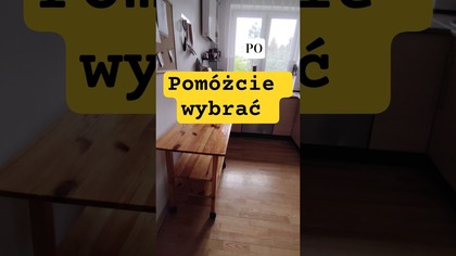Zostawić ten stolik czy wynieść?  Pomóż mi zdecydować! #kuchnia #zmiany #shorts