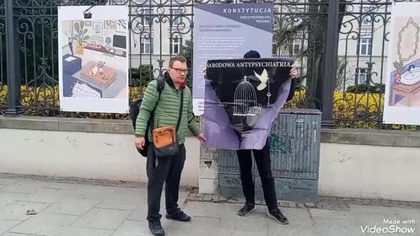 Protest antypsychiatryczna by uwolnić Daniela Kublika