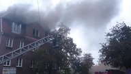Pożar kamienicy w Gorzowie Wielkopolskim