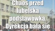 Chaos przed lubelską podstawówką.  Dyrekcja bała się cyberataków