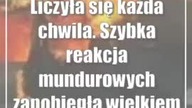 Liczyła się każda chwila.  Szybka reakcja mundurowych zapobiegła wielkiemu pożarowi