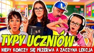 TYPY UCZNIÓW KIEDY KOŃCZY SIĘ PRZERWA A ZACZYNA LEKCJA #fikimikiagatkiimoniki