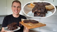 Ciasto Czekoladowa Rozkosz przepis na bardzo czekoladowe i szybkie ciasto brownie z czekoladą