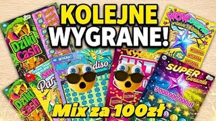 Zdrapki Lotto  Mix za stówkę!  To się nazywa forma! 
