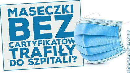 Maseczki sprowadzone przez KGHM mogą mieć podrobione certyfikaty