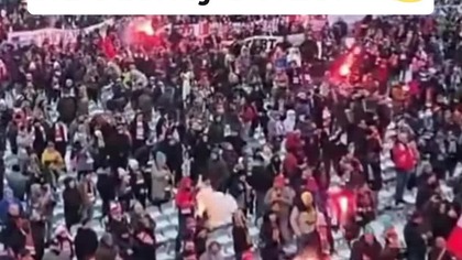 PIĘKNA OPRAWA KIBICÓW NA CZEŚĆ NAWROCKIEGO NA JASNEJ GÓRZE! 