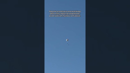 SZOK.  AMERYKAŃSKI PILOT ZDĄŻYŁ SIĘ KATAPULTOWAĆ.  MAMY NAGRANIE