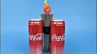 COCA COLA vs 100 COLD FIREWORKS I Experiment