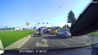 Krosno: Groźny wypadek motocyklisty