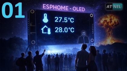 ESPHOME - OLED od A do Z - dzisiaj wyświetlanie tekstów plus zapowiedź BOMBY ATOMOWEJ !