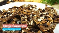 Ciasto z krakersów z orzechami i żurawiną