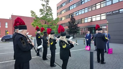 Orkiestra Dęta PKW S. A.  zagrała z okazji Dnia Energetyka