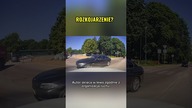Rondo w budowie i chwila nieuwagi  BMW jedzie na pamięć #polskiedrogi #dashcam