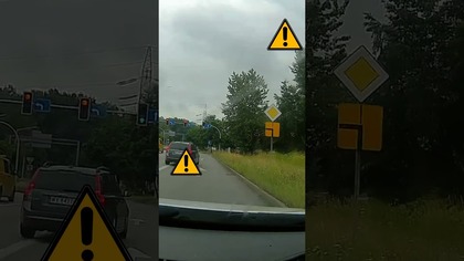 Wymuszenie pierwszeństwa przed sygnalizacją #shorts #rikordwidjo