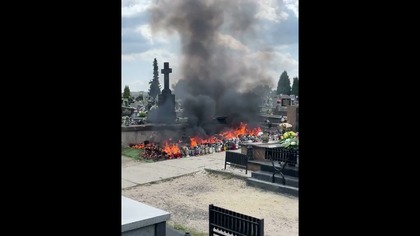 Pożar Grobu Łukasza Litewki!