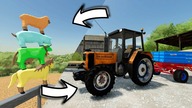Colorful Tractor - That is, an Exchange Between Farms | Fast Service and Tractor returns to Work
