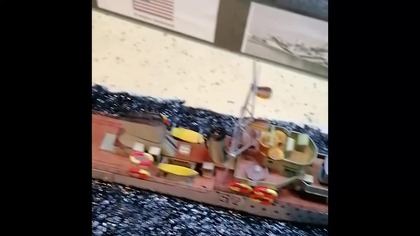 Krótka relacja ORP Burza diorama (5) shorts #paper #model #shorts