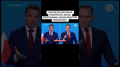 PAN SIĘ NIE ZNA NAWET NA PROSTYM DODAWANIU.  CIĘTA RIPOSTA TRZASKOWSKIEGO