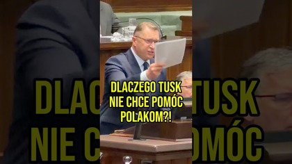 Dlaczego Tusk nie chce pomóc Polakom?! #sejm