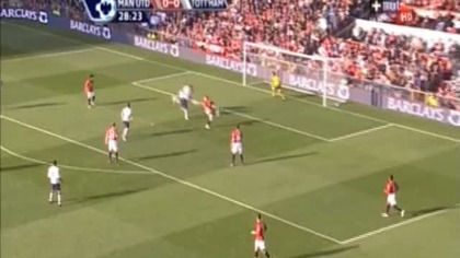 Premier League sezon 2008/2009 Man Utd 0-1 Tottenham Bent