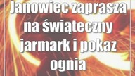 Janowiec zaprasza na świąteczny jarmark i pokaz ognia