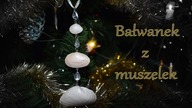 DIY Christmas Bałwanek z muszelek na choinkę