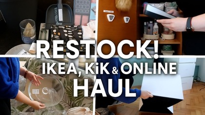 RESTOCK + ZAKUPY DO DOMU  IKEA, KIK, online | organizuję & ogarniam zapasy