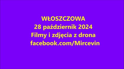 Włoszczowa z lotu drona - 28 październik 2024 - filmy i zdjęcia z drona
