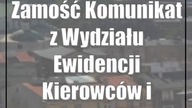 Zamość: Komunikat z Wydziału Ewidencji Kierowców i Pojazdów