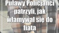 Puławy: Policjanci patrzyli, jak włamywał się do fiata