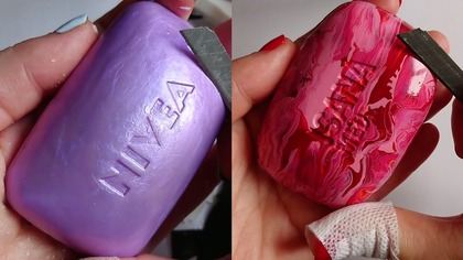 Soap Carving ASMR Relaxing Sounds no talking Satisfying ASMR Video