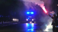 [TRĄBY] Przyjazd i powitanie nowego wozu dla OSP Leszno - GBA Volvo 669[M]22 od Bocar + pokaz